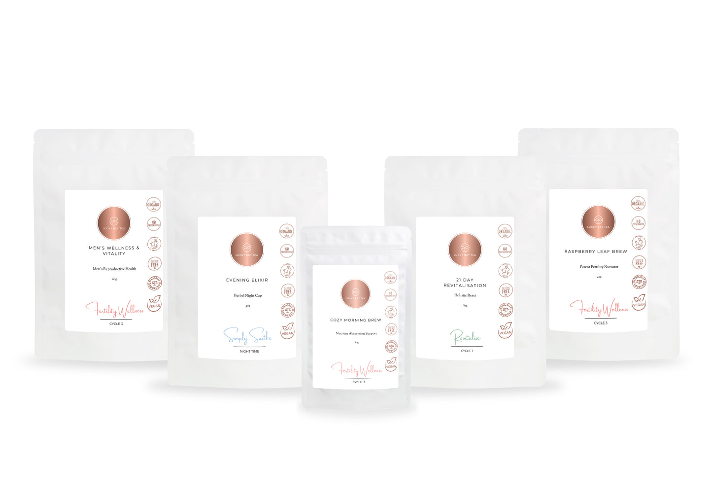 Cycle Three Herbal Tea Bundle for Fertility ( For Her & Him)