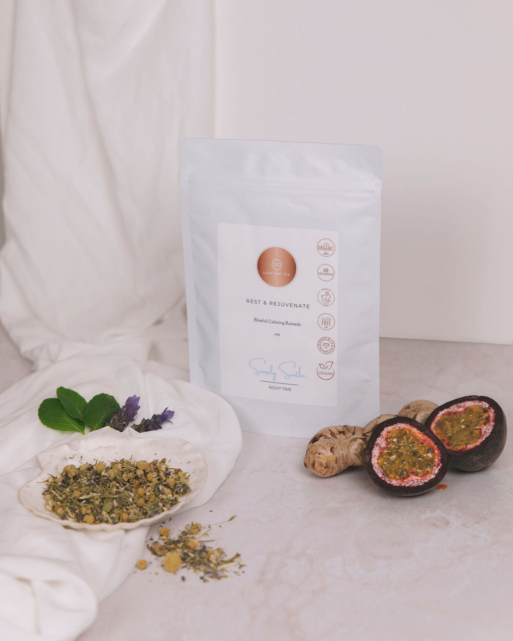 Rest & Rejuvenate - Deep Sleep Tea - Gentle Tea for Restful & Rejuvenating Sleep